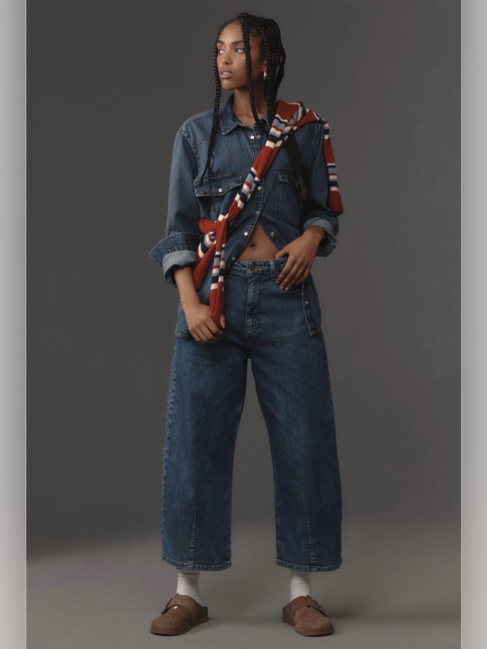Anthropologie Kenna Mid-Rise Heritage Barrel Jeans NWT